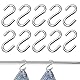 10 Stück S Haken Klein,Metal S-Haken,Verzinktes Eisen S Haken,Mini S Hacken,Multifunktional S Hooks,Haltbarkeit S-Haken Klein,Silber S Hook,für Küche, Garten, Schlafzimmer und Büro