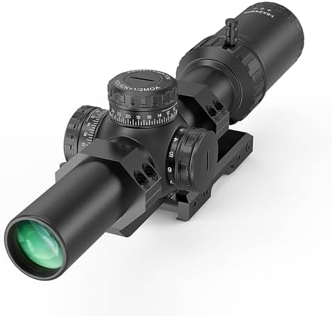 UUQ Leopard Speed 1-6/1-8/1-10x24 SFP LPVO Rifle Scope with BDC, Optics, Extended Range, 11 Levers Red Illumination,Enhanced Shooting Experience for Tactical Precision (1-6x24 SFP)
