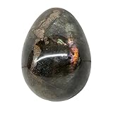 Œuf de labradorite - Pierre fossile minérale - Pierre fossile de guérison