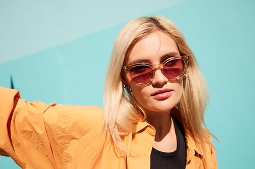 Now Or Never Womens Round Sunglasses Polarized/Non-Polar Opt. Classic Designer Retro Festival Sun Glasses UV 1003