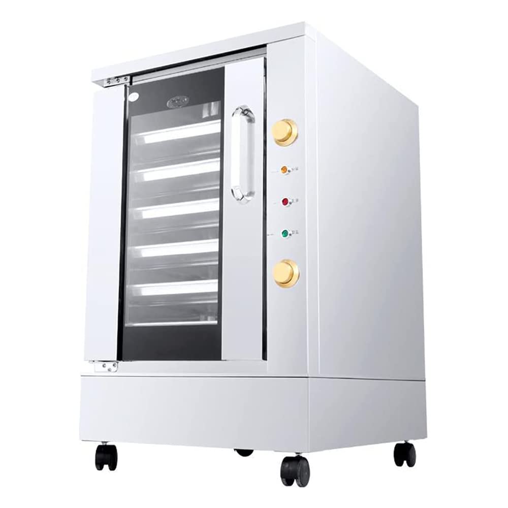 Mnssrn Large-Capacity Commercial Bread Fermentation Tank, 6-Layer Steamed Bread, Pizza Baking Automatic Proofing Cabinet With Wheels Large Steamer Bread Fermentation Tank