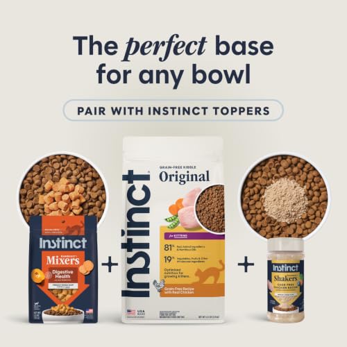 Image of Instinct Original Kitten Dry Food, Raw Coated, Real Chicken, 4.5 lb. Bag