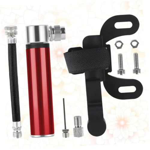 Inflador de neumáticos manual mini bomba ligera para bicicleta de aluminio 2