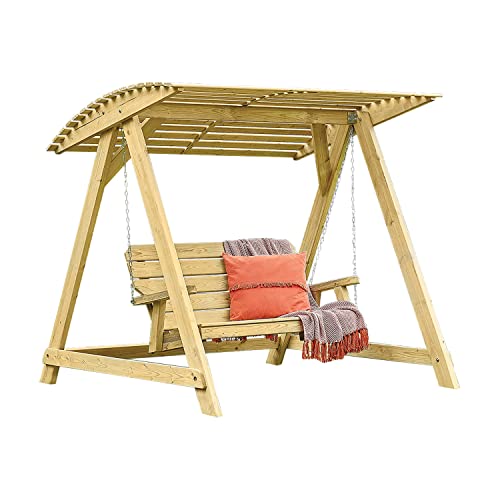 Image of Woodshaw CRAFTED FOR YOUR OUTDOOR SPACE Brantham 2 Seater Hammock, wood, Natural, XLarge