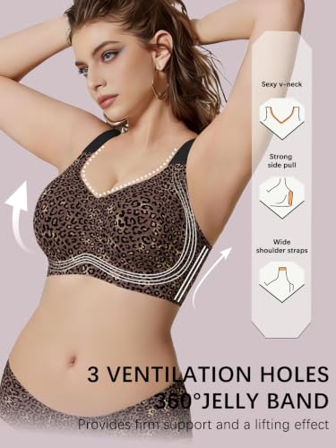 COCOMARTS Jelly Bras for Women No Underwire Full Coverage Push Up Bra M - image 2