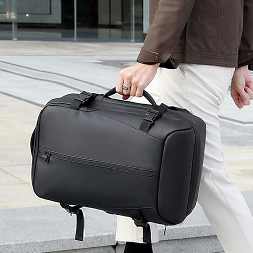 Expandable Compression Backpack - Portable Nylon daypacks, Vacuum Storage Design | Water-Resistant Wet Dry Compartment Bag, Exploration Daily Commute Weekend Getaway Versatile For Travel Adventures4