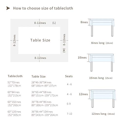 Glory Season 953 G Retro Farmhouse Ruffle Tablecloth Cotton Flounces Trim Washable Table Cover Tablecloths thumb #6