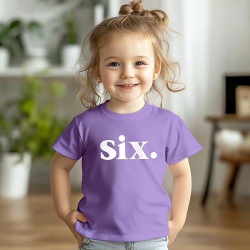 6th Birthday Shirt Girl Birthday Toddler Outfit 6 Year Old Girls six Happy Bday Sixth Gift2