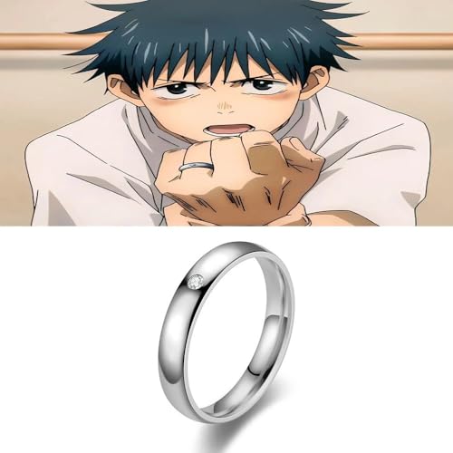 Kaisen Yuta Okkotsu Sukuna Silver Cosplay Accessory Resizable Ring2