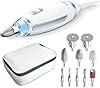 Beurer MP 62 Fresa Professionale per Manicure e Pedicure, 5400 giri/min, 10 Accessori in Feltro e Zaffiro, Luce LED Integrata, Velocità Regolabile, Custodia Inclusa, Bianco
