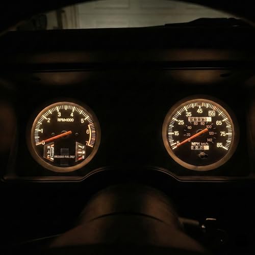 ASACEXU LED Instrument Cluster Dash Light Kit for 1983-1988 Ford Ranger, Yellow, 300 Lumens, 3W, Non-Polar, 16 Piece
