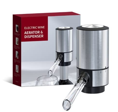 JJJ Carafe à vin électrique, Facile à Nettoyer, Nouveau Smart European-Style Set personnalité vin Distributeur de vin Distributeur de vin électrique Smart Wine Decanter
