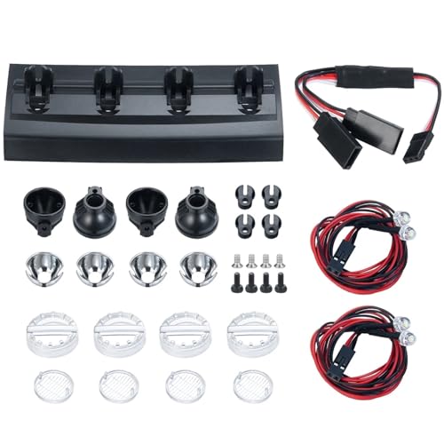 Accesorio de decoración barra de luz RC resistente foco TRX-4 crawler 2