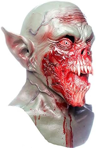 RAPGET Vampire Mask Zombie Mask Monster Mask Devil mask Halloween Novelty Costume Party Latex Full Head Mask zombie Cosplay Props