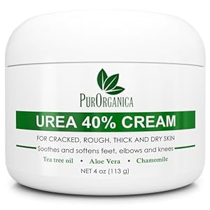 Urea 40% Cream – Made in USA – Foot Cream for Thick, Cracked, Rough, Dead & Dry Skin – Corn, Callus and Dead Skin Remover, Toenail Softener, Moisturizer For Feet, Elbows, Hands and Knees