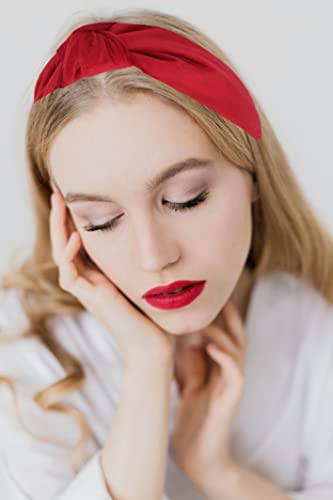 Yetasi Red Headband Is Chic. Velvet Knotted Headbands For Women Are Trendy. Velvet Headbands For Women Are Uniquely Made Of Non Slip Material For Your Comfort. Classy Red Velvet Headband #TOP2