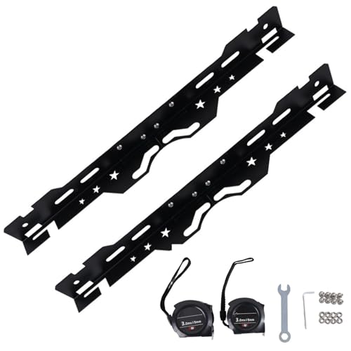 Krtopo - Krtopo Outil de Parallélisme avec Mètres Rubans et Clés - Outils de Géométrie en Acier Inoxydable Antirouille Mesures Rapides et Précises du Carrossage/Pincement Voiture SUV Camion Léger (Noir) - -18%