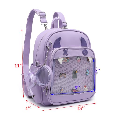 Image of CHERRY SAUCE Devil Halloween Ita Backpack Crossbody Purse For Gothic Anime