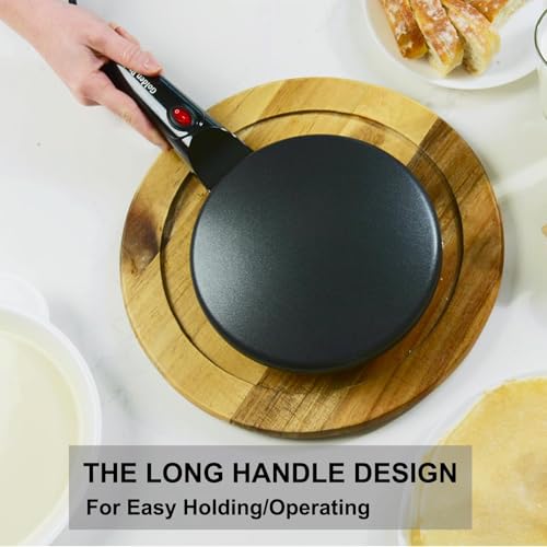 27% Off 8-Inch Electric Crepe Maker with Auto Temperature Control - Image 4