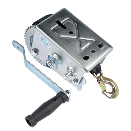 NSGMXT 10m Cinta Negra Cabrestante Manual 1133kg 2500LB Máquina de Zinc Blanco