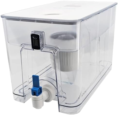 Epic Pure Countertop Water Filter Dispenser for Drinking Water. 36 Cup 150 Gallon Filter. BPA Free Removes Fluoride, Chlorine, Lead Water Purifier Large Water Jug Dispenser