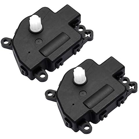 LUJUNTEC 2PCS Blend Door Actuator Replaces 604-021 Replacement For 2007-2011 for Chrysler 2007-2011 for Dodge 2010-2016 for Jeep, Air Door Actuator, HVAC Blend Control Actuator Cover