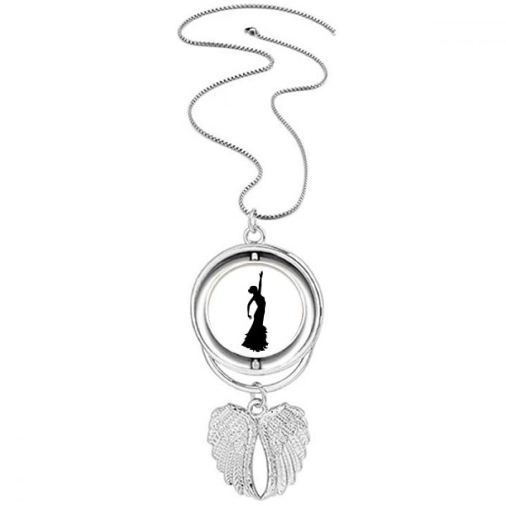 Collier ailes d'ange danseuse de danse folklorique aux finitions ciselées