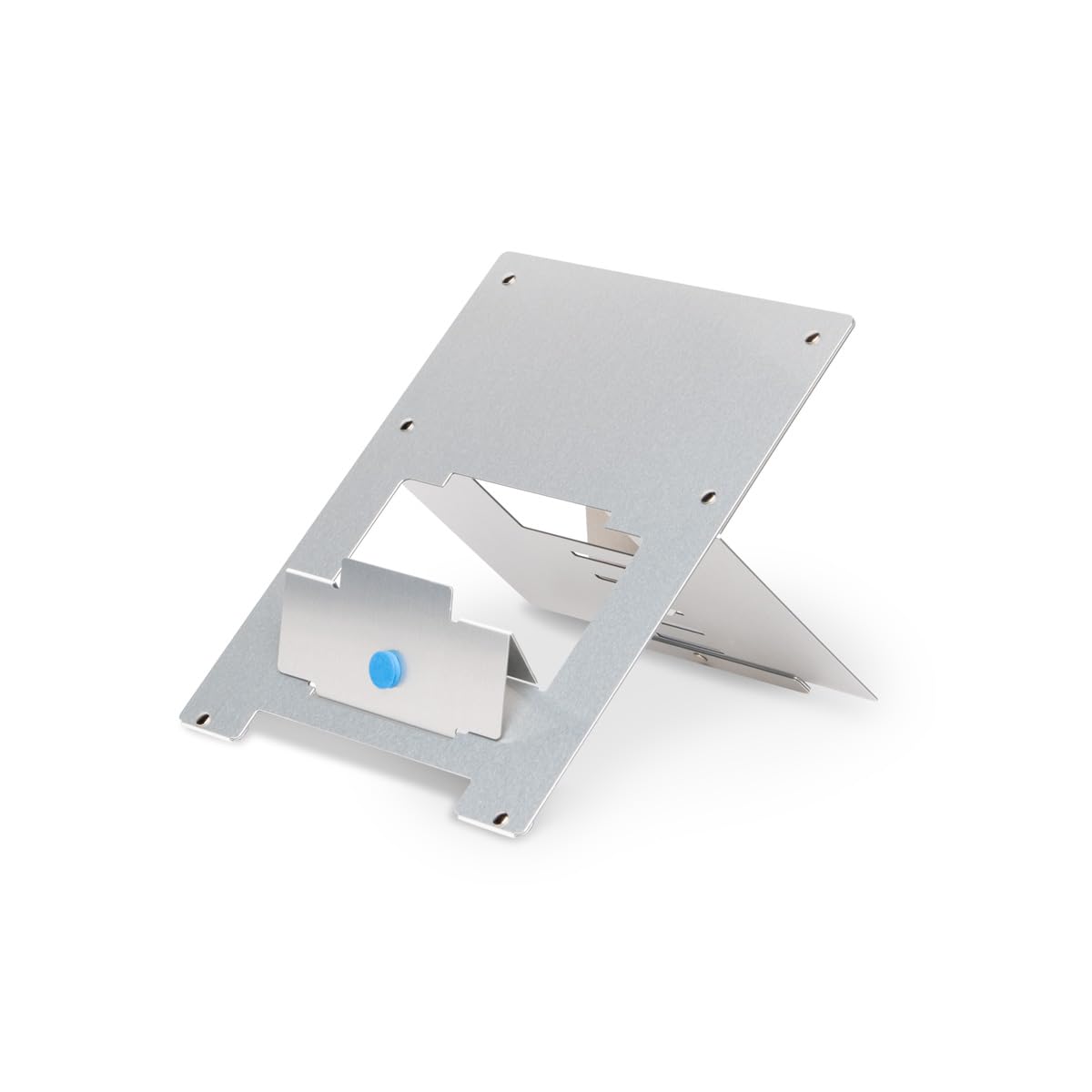 R-Go - Soporte ergonómico para Laptop, Aluminio Ultrafino, Elevador portátil Ajustable para Escritorio, Compatible con MacBook/Air Pro/DELL XPS/Lenovo, soporta hasta 11 Libras, Plateado