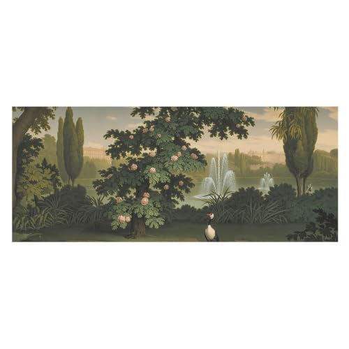 Papel pintado textil antibrillos de 250x104 cm para tapar paredes dañadas 2
