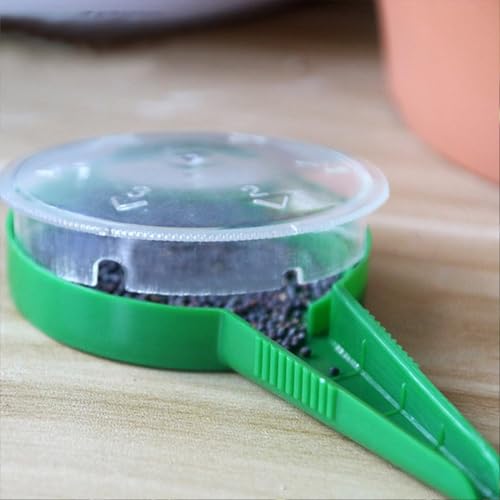 SURALIN 4er-Pack Aussaat-Saatgutspender, Aussaathilfe, Saatgutspender, Dusch-Säwerkzeug, Saatmaschine, Kunststoff-Saatgutverteiler