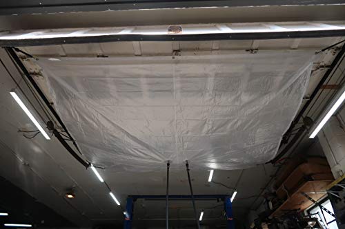 Roof leak diverter (10' x 10') by GoGrailey, Captures and Diverts Roof Leaks, Used for short and long-term response, Reusable + Fast Installation, Leak Catcher, Easily stores away, Leak Tarp