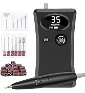 Cadrim Electric Nail File, 35000 RPM Portable Nail Drill, Cordless Nail Drill, Rechargeable Elect...