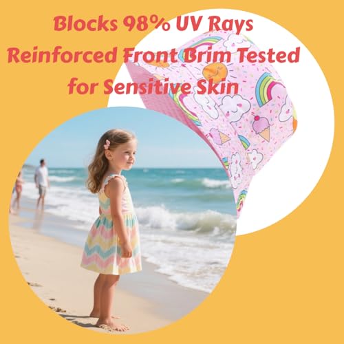 UPF 50+ Kid's Bucket Hat for Boys & Girls 2-9 Years | Adjustable Toddler Sun Hat with Wide Brim, Baby Sun Protection Hat3