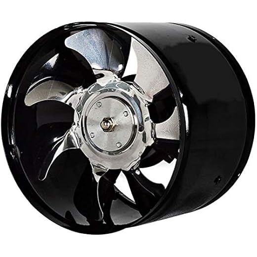 wowobjects High Speed 6 Inch Exhaust Fan in Line Duct Kitche