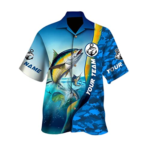 Chemise hawaïenne thon pour vos barbecues d'été et soirées plage décontractées - 2