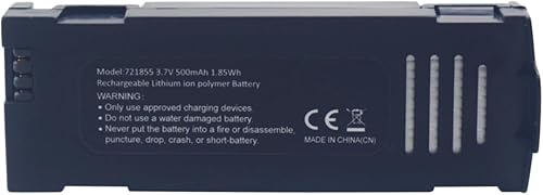 Miniatura 5 de sea jump 4 unids 3.7 V 500 mAh Lipo batería con cargador 4in1 para D20 Mini Drone plegable Quadcopter piezas de repuesto