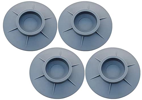 MXiiXM Washing Machine Anti Vibration Pads, Shock and Noise Cancelling Washing Machine Support, Washing Machine Feet Stabilizer, Washer Antivibration Pads, Washer & Dryer Pedestals (Gray)