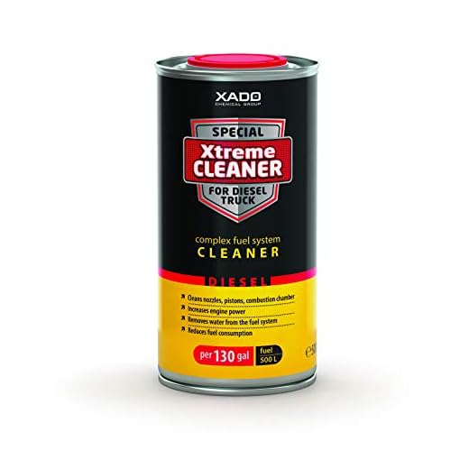 XADO Xtreme Cleaner Heavy-Duty Semi Truck Diesel Treatment - Injector Nozzle Cleaner, Water Remover, Fuel System Booster (can 500 ml)