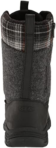 KEEN Women's Greta Tall Classic Waterproof Snow Boot, Black/Black Plaid, 6 | Image 2