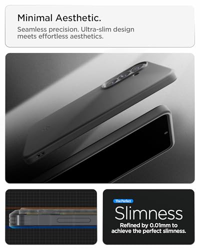 Image of Spigen Thin Fit MagFit | Samsung Galaxy S26+ Case [Air-Cushion Technology] Galaxy S26 Plus Back Cover | TPU+PC - Black