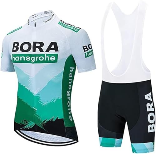 Moxilyn Maillot de Cyclisme + Cuissard Homme Tenue Cycliste Respirant Manche Courte Séchage Rapide T-Shirt VTT Velo de Route