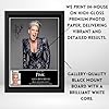 Pink Signed Autograph Print Poster Black Framed Mounted Wall Art (10x12) Actor Artwork for Home & Office Decor Gift #3