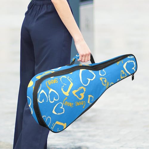 JRHEJTHH Housse imperméable durable pour ukulélé avec épaules réglables pour ukulélé de 53,3 cm, 58,4 cm, 61 cm, rembourrage épais, motifs géométriques élégants – Jaune, Multicolore., - Les Beatles, Paul McCartney, John Lennon, RIngo Starr, George Harrison JRHEJTHH Housse imperméable durable pour ukulélé avec épaules réglables pour ukulélé de 53,3 cm, 58,4 cm, 61 cm, rembourrage épais, motifs géométriques élégants – Jaune, Multicolore., – Image 7