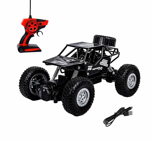 Image of Brand Conquer Remote Control Rock Crawler, 5 Function High Speed 1:18 Rc Car Toys for Boys 2Wd Off Road Vehicle Toy Cars for Kids Monster Truck Rock Climbing Car Toy(Without Fog Rock Crawler Black)
