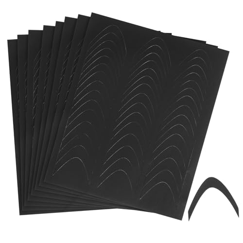 WRITWAA 8 feuilles Pochoirs French Nail Stickers Accessoires Manucure DIY pour Ongles French Tip Outils Décoration Ongles Auto Adhésifs pour Création Nail Art