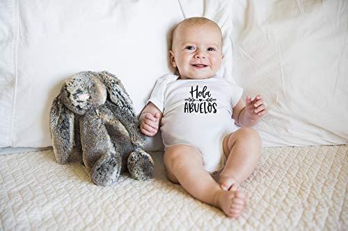 Hola Abuelos - Funny Baby Essentials Bodysuit - Newborn Boy Clothes Baby Girl Romper Outfit3