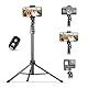 UBeesize Handy Stativ Ständer 157cm Selfie Handy stativ mit Bluetooth Fernbedienung, ausziehbar Stativ Ständer Perfekt für Selfies, Videoaufnahmen, Live Streaming, Schwarz