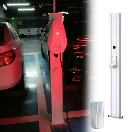 Borne de recharge pour véhicule électrique avec support mural de câble extérieur - 2