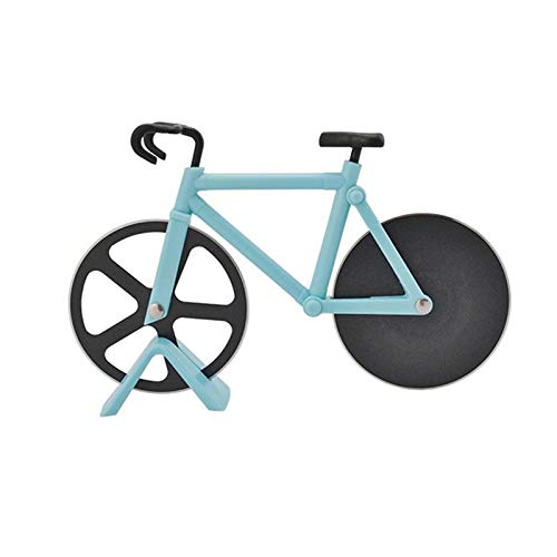 TsaidBicycle Pizza Cutter,Stainless Steel Double Pizza Cutter Wheel Sharp and Easy to Clean Pizza Slicer Cool Kitchen Gadget Pizza Cutter Blade-Best Gift