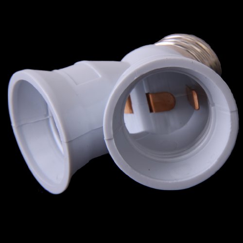 Adattatore a Y per lampadine, da un attacco E27 a
